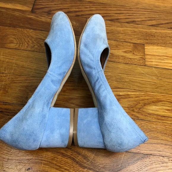 Jeffrey Campbell Baby Blue Suede Bitsie Pumps Heel Size 7.5 - Picture 5 of 10